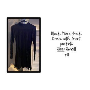 Mock-Neck Swing Dress